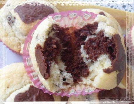Muffins marbrés au elben + enfin muffins marbrés au elben 2