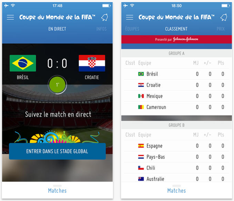 Coupe du monde FIFA 2014 iPhone