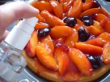 GATEAU TIEDE A L’AMANDE & AUX FRUITS D’ETE P1210435