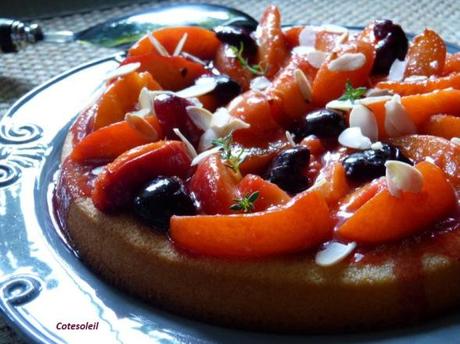 GATEAU TIEDE A L’AMANDE & AUX FRUITS D’ETE Gateau aux fruits d'été