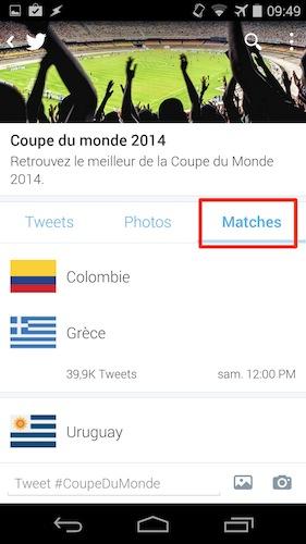 la coupe du monde twitter android matchs Comment suivre la Coupe du Monde sur Twitter pour iOS et Android