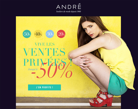 Vente privée André chaussures