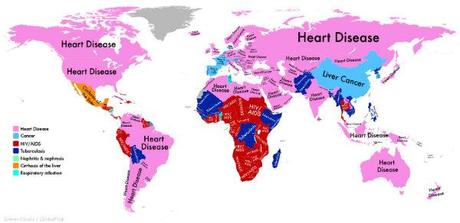 Cartographie des maladies dans le monde