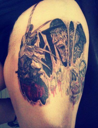 Tattoo-horror-mogwaii-Freddy-Kruger2