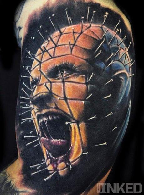Tattoo-horror-mogwaii-Pinhead-by-Chad-Chase