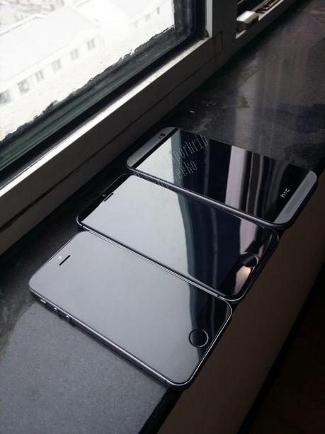 Nouvelle photo de l'iPhone 6 par rapport à l'iPhone 5S et le HTC One