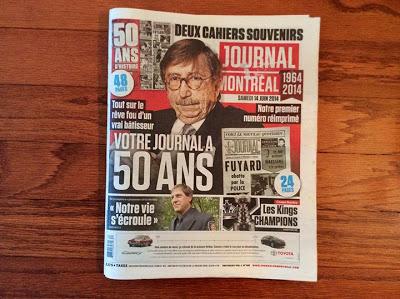 LECTURE DU WEEK-END - Le Journal de Montréal et les autres...