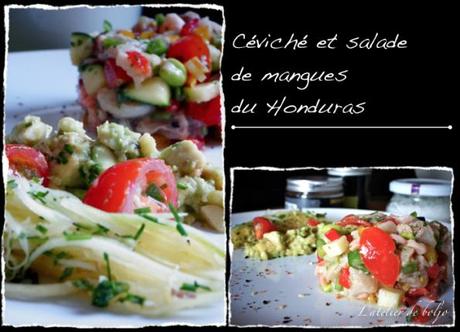 Céviché et salade de mangues du Honduras 4
