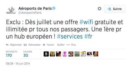 wifi gratuit aux aeroports de paris 1 WiFi gratuit dans les aéroports de Paris