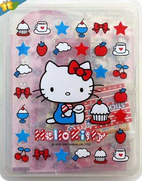 Ma boite Hello Kitty pour ranger ma collection de stickers kawaii Ma boite Hello Kitty pour ranger ma collection de stickers kawaii