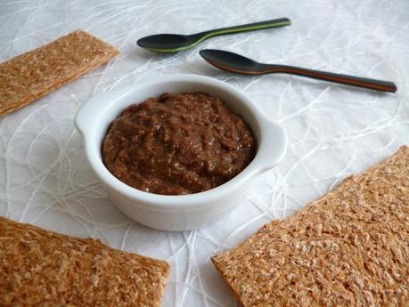 tartinade diététique hyperprotéinée amande cacao noisette (sans beurre et sans sucre) P1140571