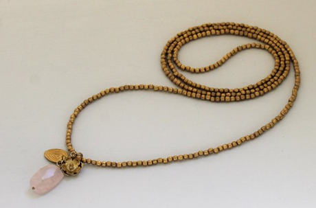 Mon collier So Capristi à Giverny sautoir quartz