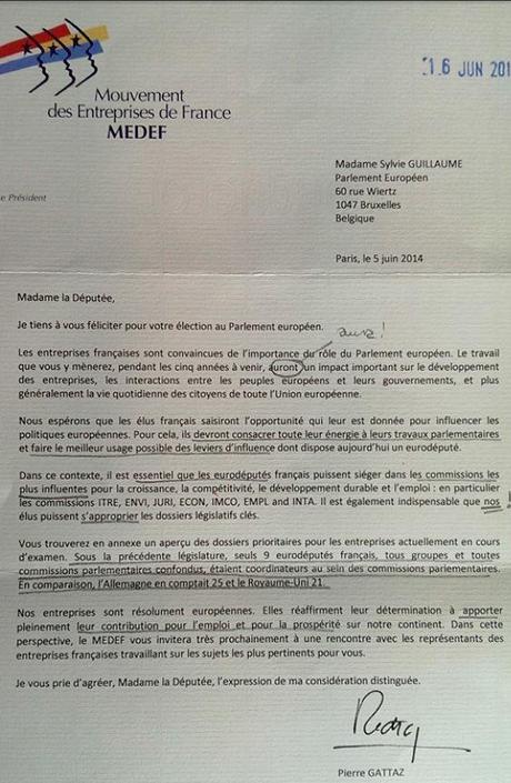 Le Medef passe commande auprès des députés européens pour défendre ses intérêts Le Medef passe commande auprès des députés européens pour défendre ses intérêts