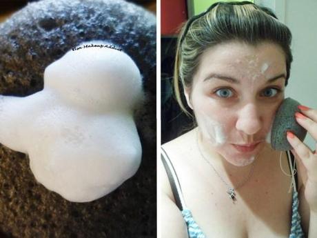 Découverte de l’éponge Konjac : testée, approuvée et adoptée ! Eponge Konjac Peaux Mixtes à Grasses à imperfections 4