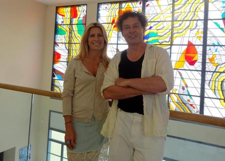 Agde : Rencontre avec Carlo Roccella Carlo ROCCELLA et Christine ANTOINE, adjointe en charge du Patrimoine sur Agde