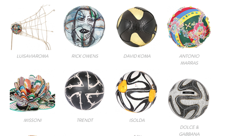 Les grands Fashion designer relookent le brazuca pour la bonne cause Les grands Fashion designer relookent le brazuca pour la bonne cause