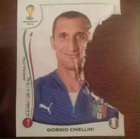 Luis Suarez mord Giorgio Chiellini (Italie-Uruguay)