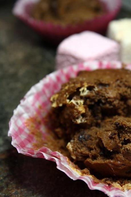 Muffins tout chocolat & guimauve IMG_2714