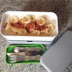 Bento fromage blanc, bananes, speculoos Bento fromage blanc, bananes, speculoos