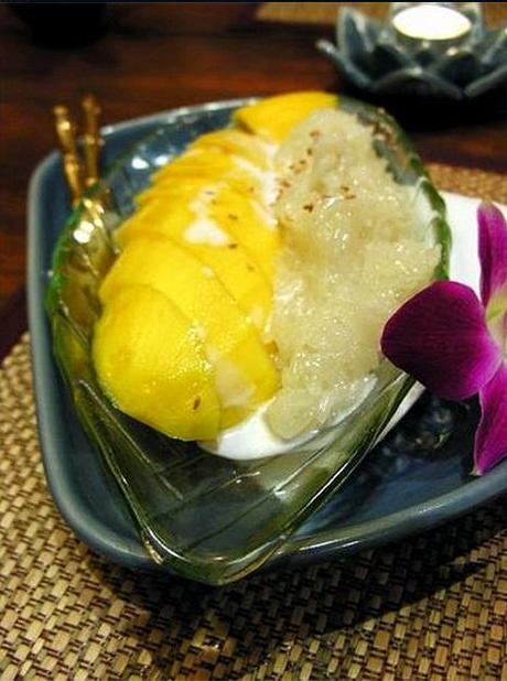 Riz gluant à la mangue - Mamuang kao nieo Riz gluant à la mangue - Mamuang kao nieo