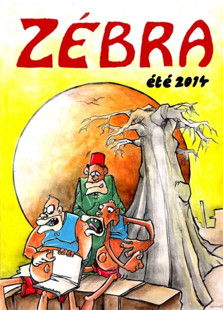 Fanzine Zébra n°8 webzine,bd,zébra,gratuit,fanzine,bande-dessinée,couverture,8,été 2014,nabaloum boureima,burkina faso,aurélie dekeyser,zombi,naumasq