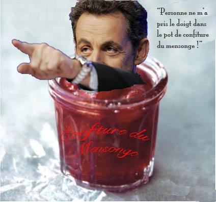 Sarkozy a changé... de promesses sarkozy dans le pot de confiture du mensonge