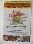 Pour soutenir le vote des étrangers (extra communautaires) aux élections locales, participez aux Votations citoyennes cette semaine à Fontenay