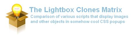 Comparez tous les scripts light box d'un seul coup d'oeil