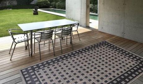 Collezione Dawn 0431 J48H tappeto outdoor disegno a quadretti