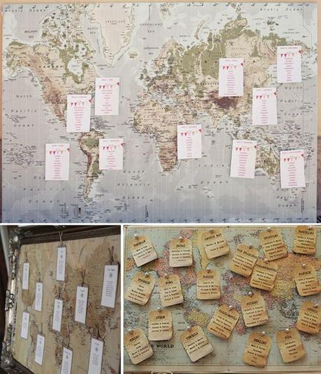 plan de table carte Voyage Voyage