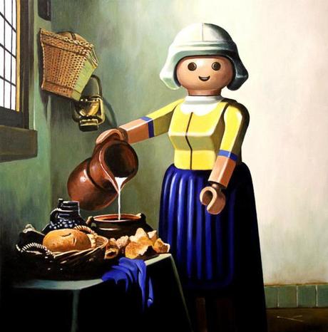 Art : Les tableaux célèbres revisités par Pierre-Adrien Sollier La Laitière, Vermeer