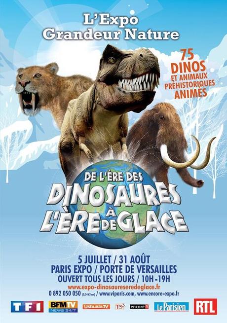 De l'ère des Dinosaures à l'ère de Glace, du 5 juillet au 31/08 dino