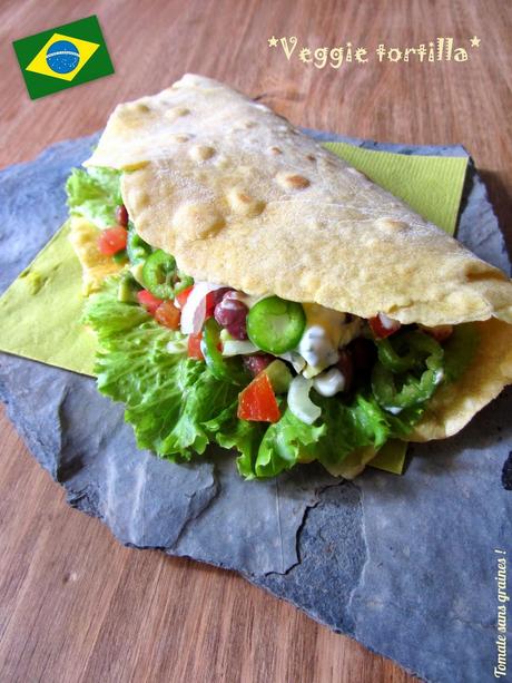 Tortillas de maïs, garniture végétarienne Tortillas de maïs, garniture végétarienne