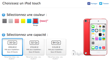 Apple iPod Touch 16 Go France