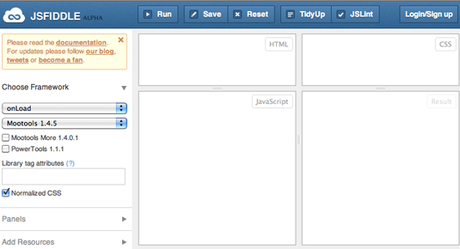 20 outils web design sous-estimés jsfiddle