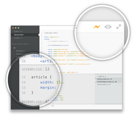 20 outils web design sous-estimés brackets