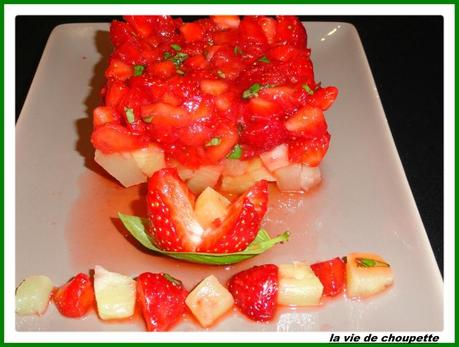 TARTARE DE FRAISES ET ANANAS AU CITRON tartare de fraises-ananas-9700