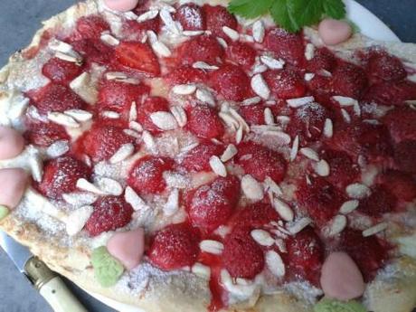 pizza aux fraises