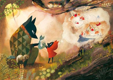 Le petit loup rouge, d'Amélie Fléchais : un conte sauvage