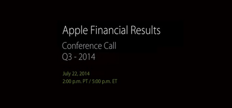 Apple Resultats FInanciers Q3 2014