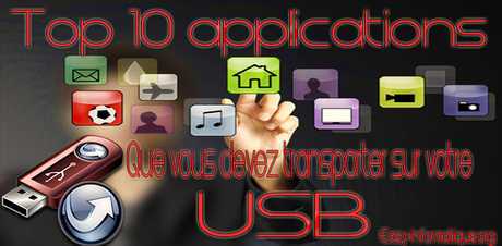 Top 10 applications que vous devez transporter sur votre USB