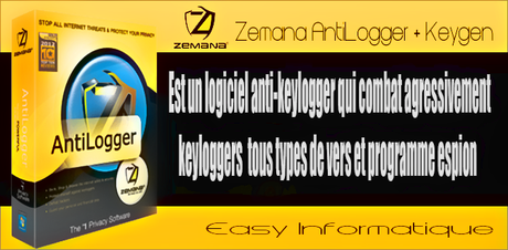 Zemana AntiLogger avec Keygen Zemana AntiLogger avec Keygen