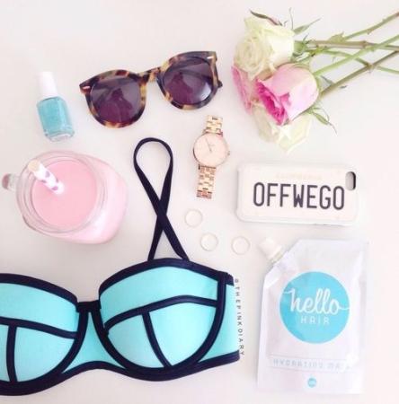 haut turquoise triangl △Les maillots de bain de cet été△