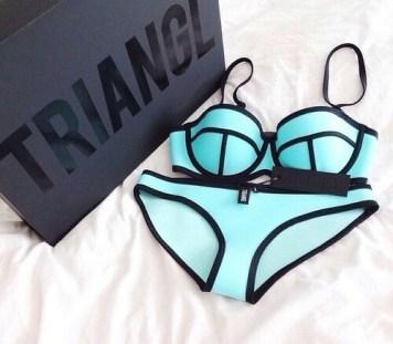 turquoise triangl △Les maillots de bain de cet été△