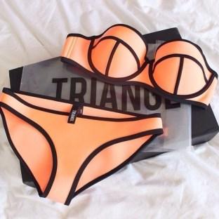 saumon triangl △Les maillots de bain de cet été△