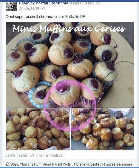 Minis Muffins aux cerises 1