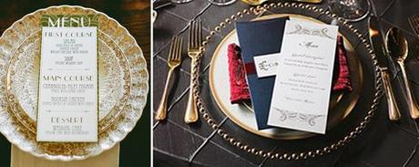 assiettes Inspiration mariage: Les Années folles