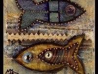 À voir une trentaine de poissons de La Criée...ainsi que les cartes postales La Criée, en vente à la galerie
