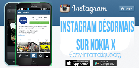 Instagram désormais sur Nokia X