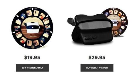 Vos clichés Instagram sur une visionneuse à disque des années 80 Reelagram